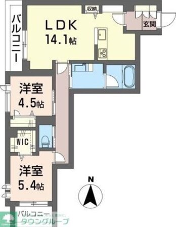 アルビオン コートの物件間取画像